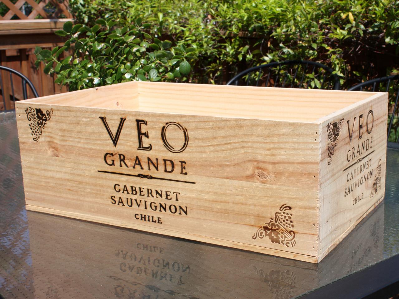 Transform a Wine Crate Into a Decorative Storage Box | HGTV