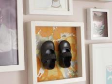 Framed Baby Shoes