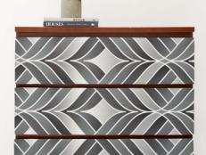 Use Wallpaper to Refresh a Dresser