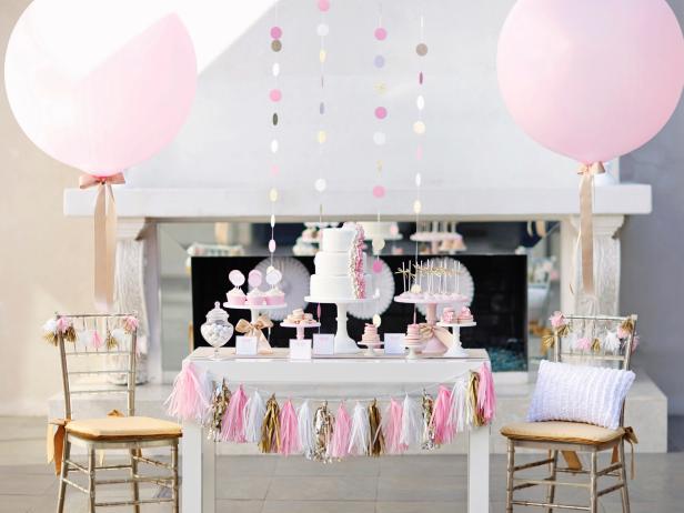 Pink and Gold Party Decor 
