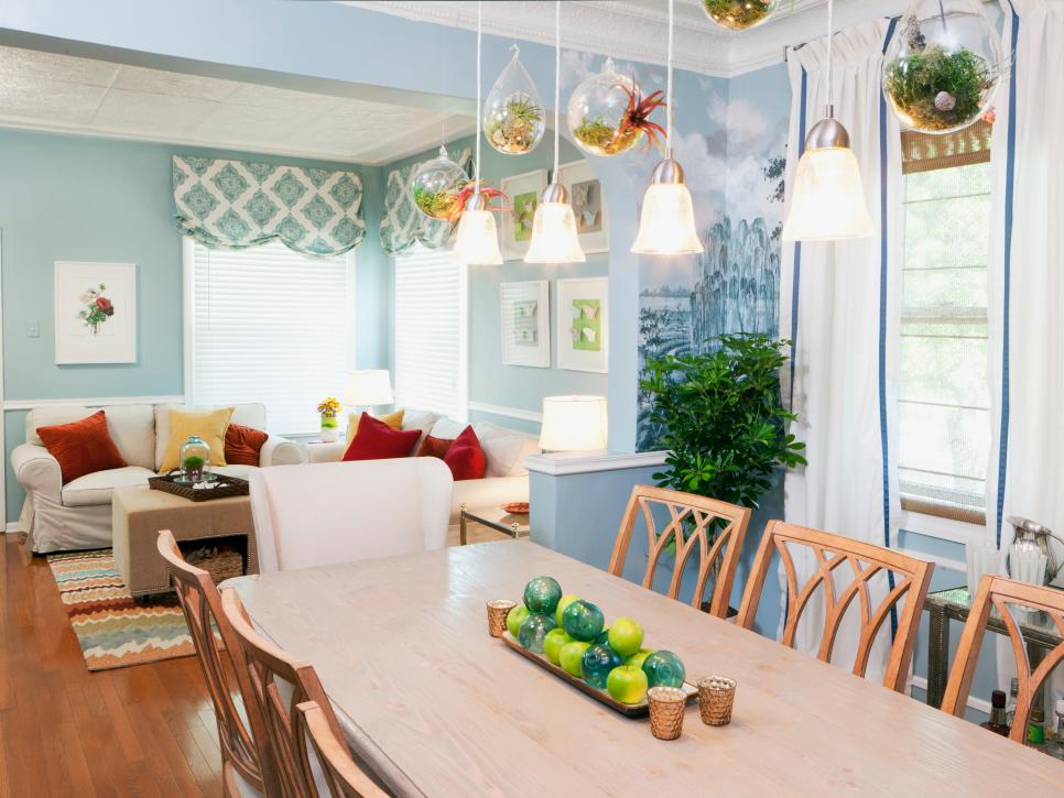 Glass Garden Globes In Tropical Dining Room Hgtv