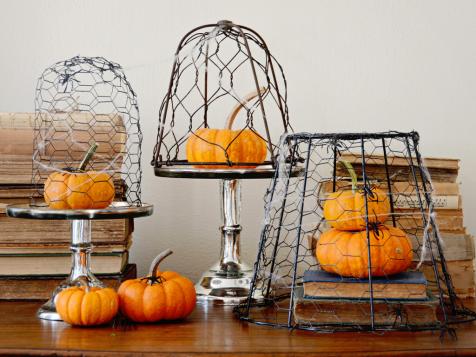 How to Make a Chicken Wire Cloche for Halloween