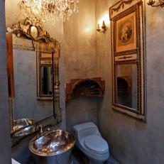 Vintage Bathroom Exudes Eclectic Character