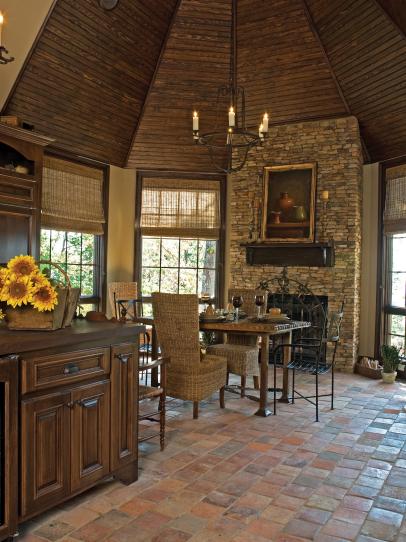 Terra Cotta Tile In Rustic Kitchen Hgtv