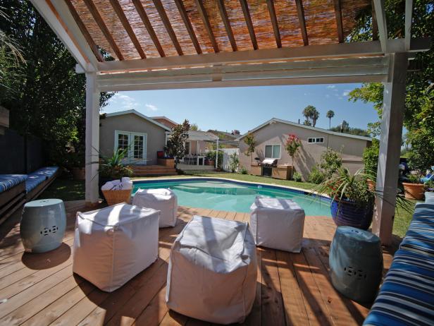 Shaded Pool Deck | HGTV