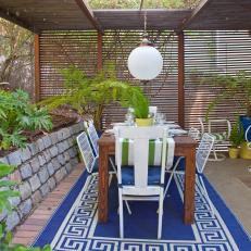 Outdoor Dining Area With Shade