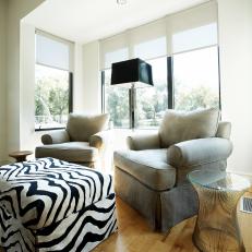 Living Room Sitting Area by Windows