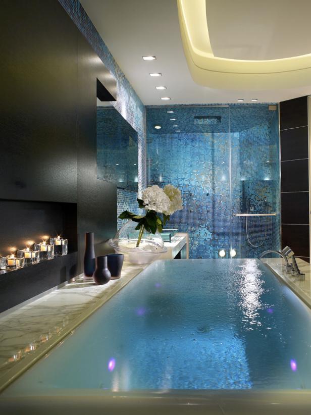 Sparkling Infinity Bath Tub