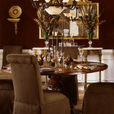 Traditional Autumnal Formal Dining Room