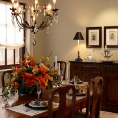 Traditional Dining Room With Classic Accents