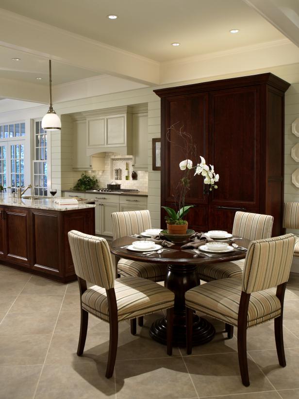 White Kitchen and Breakfast Table