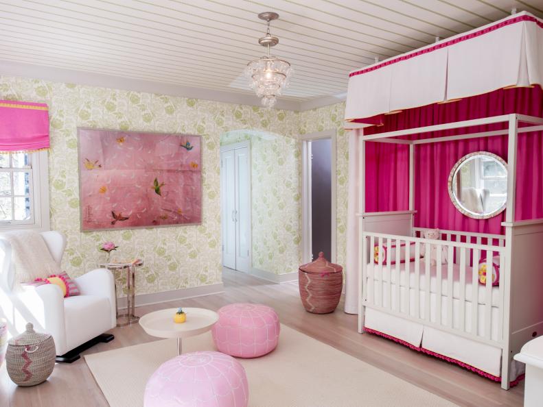 Eclectic Pink Girl's Nursery