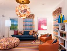 Multi-Color Teen Living Room Hangout