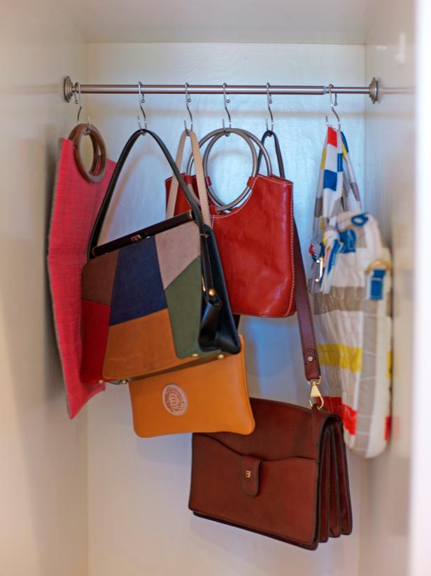 Shower Hooks Used For a Handbag Display