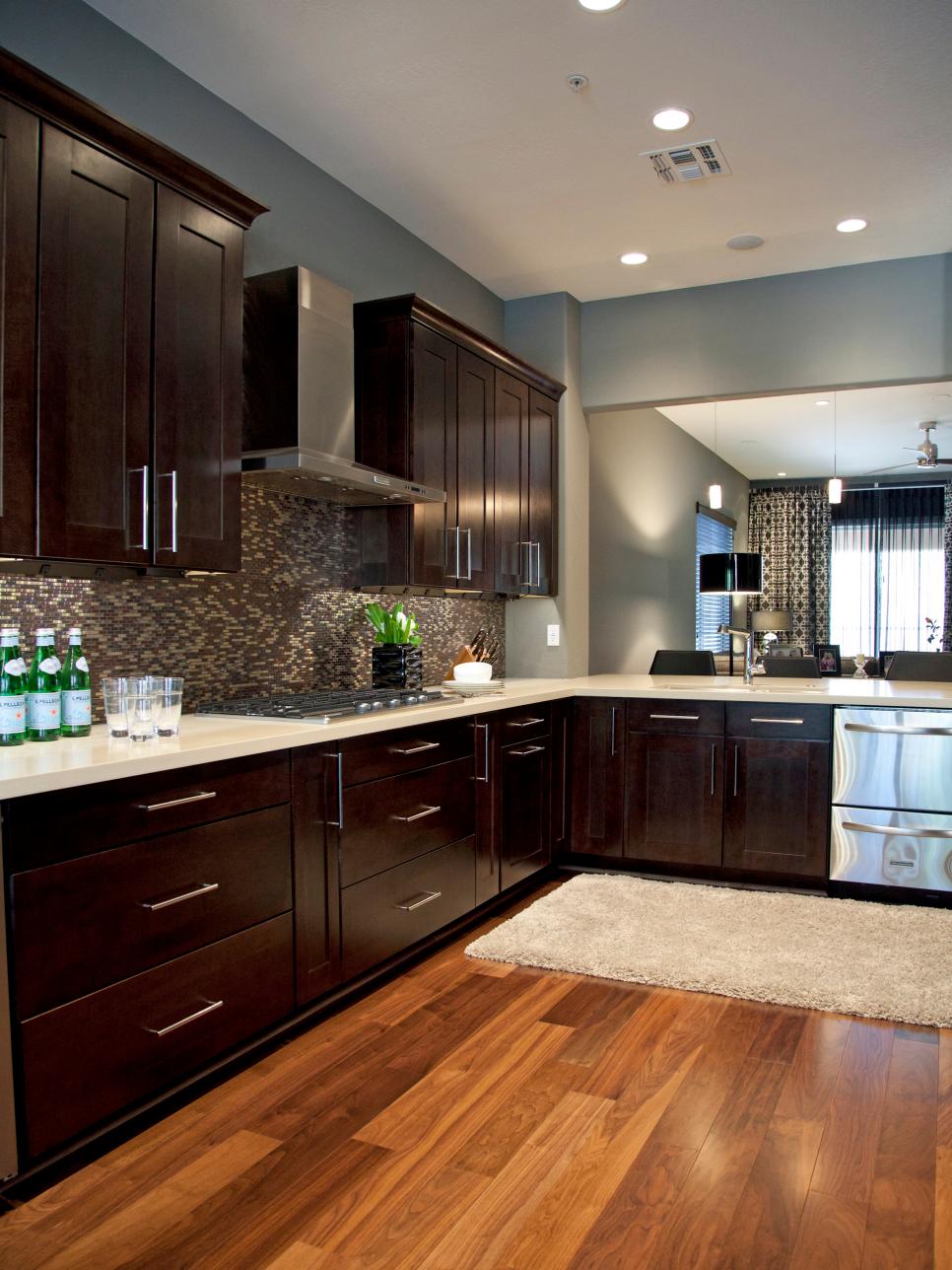  Contemporary  Gray Kitchen  With Rich Brown  Cabinetry HGTV