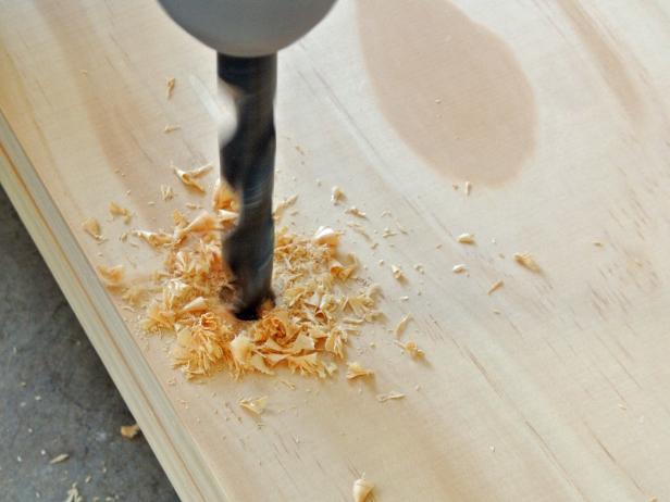 Drill Holes Into Wood for Dowel Rods