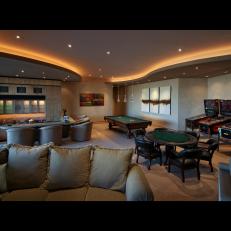 Desert Mansion Features Decadent Game Room