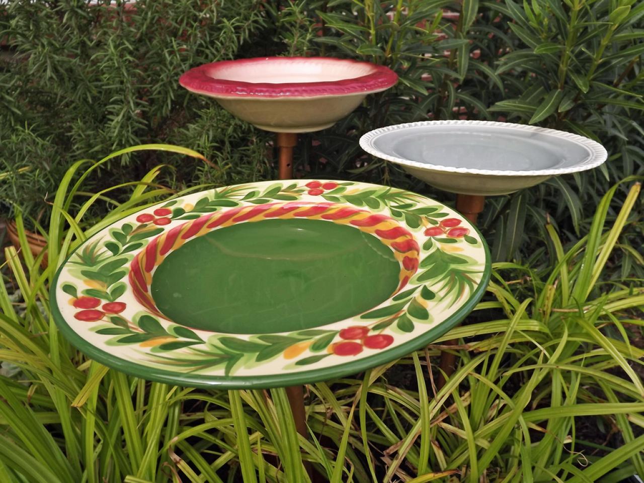 How To Make A Colorful Birdbath Hgtv