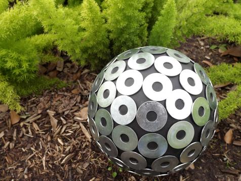 How to Make a Contemporary Garden Gazing Ball