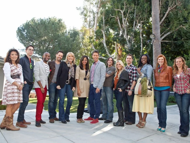 Designers and David Bromstad Outside Before First Challenge