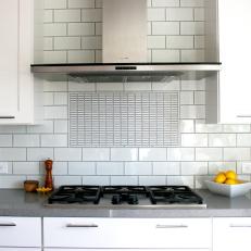 Stainless Steel Built-In Kitchen Range and Hood