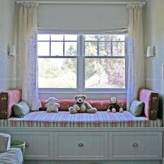 Transitional Window Seat With Concealed Storage