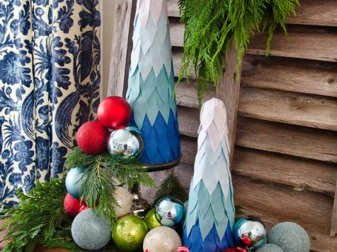 Ombre Tabletop Christmas Trees
