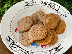 Santa Plate with Cookies