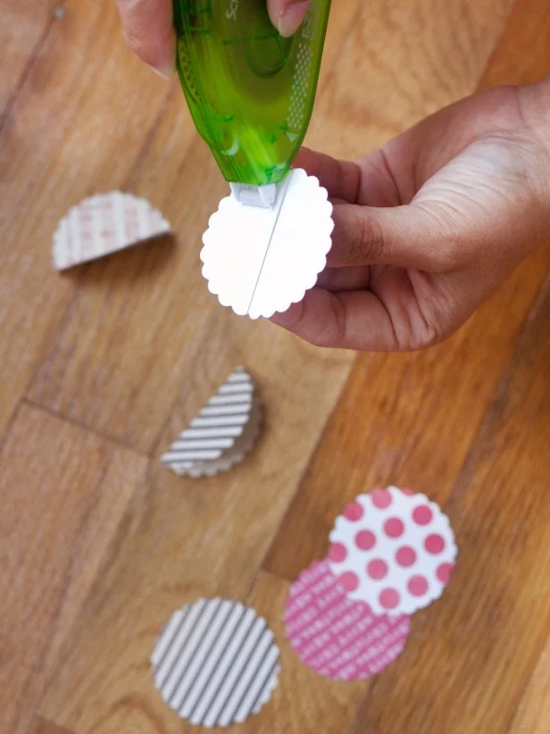 Attach Circles to Create Card Stock Ornaments 