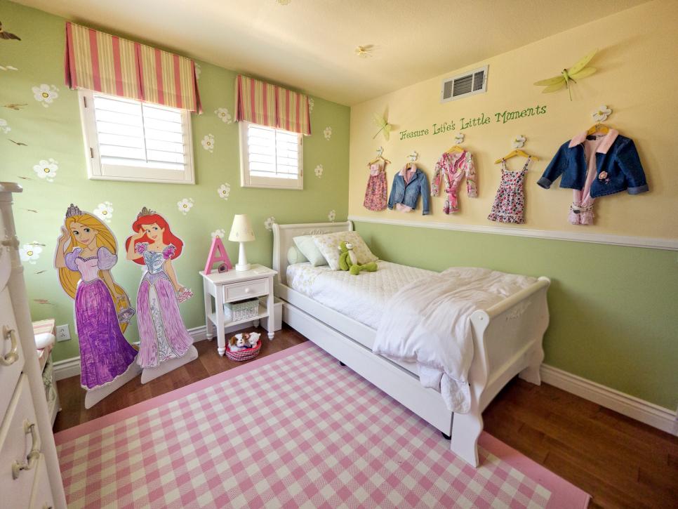 A Multifunctional Little Girl S Room In A Small Space Hgtv