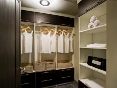 Walk-In Master Bedroom Closet With Built-Ins