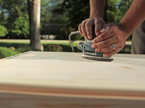 Sanding a Dresser