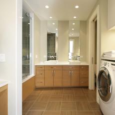 Bathroom With Attached Laundry