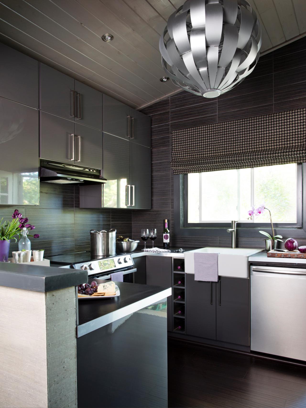 small modern kitchen design ideas: hgtv pictures & tips | hgtv