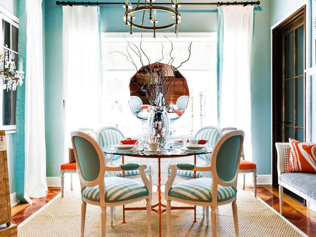 Turquoise Dining Room