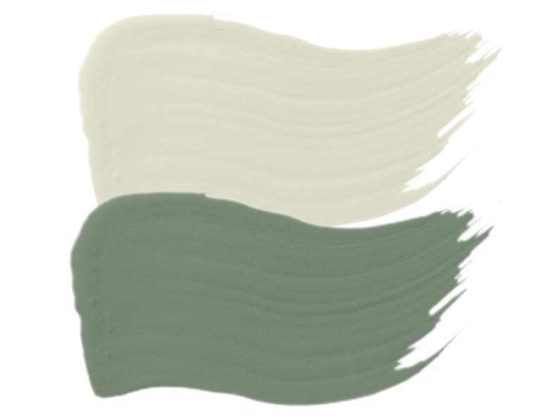 Soft Gray and Sage Green