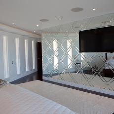 Custom Bedroom Mirrored Accent Wall