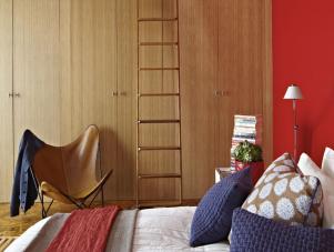 Bedroom Wood-Paneled Closet