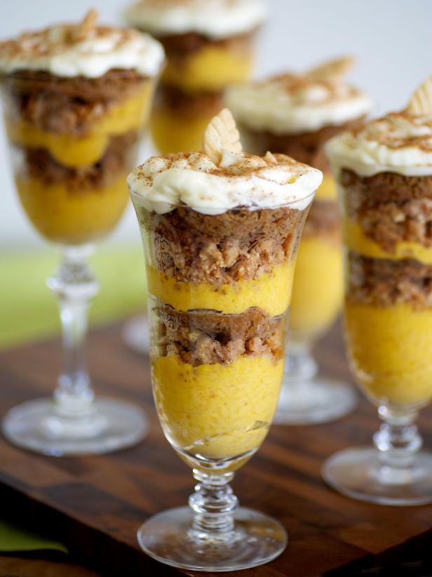 Pumpkin Mousse and Ginger Parfaits