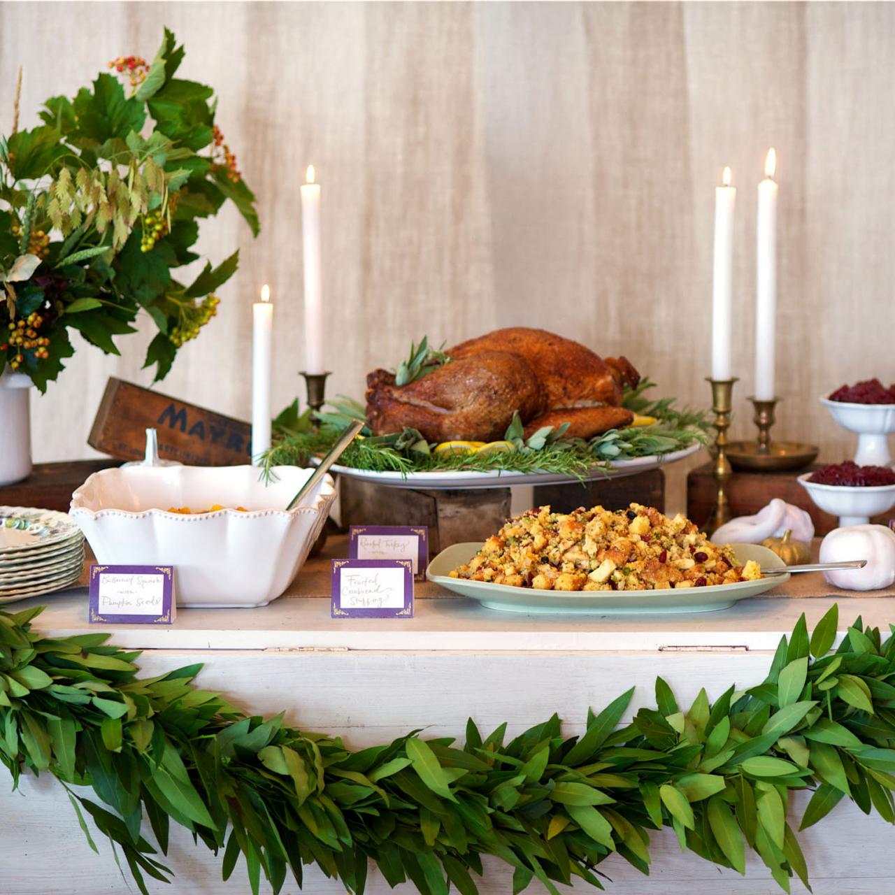 Stress-Less Holiday Entertaining: Set Up a Thanksgiving Buffet