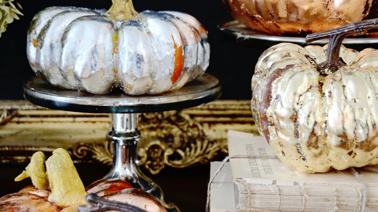 Make Metallic Copper, Gold and Silver Pumpkins for a Chic Fall Display | HGTV