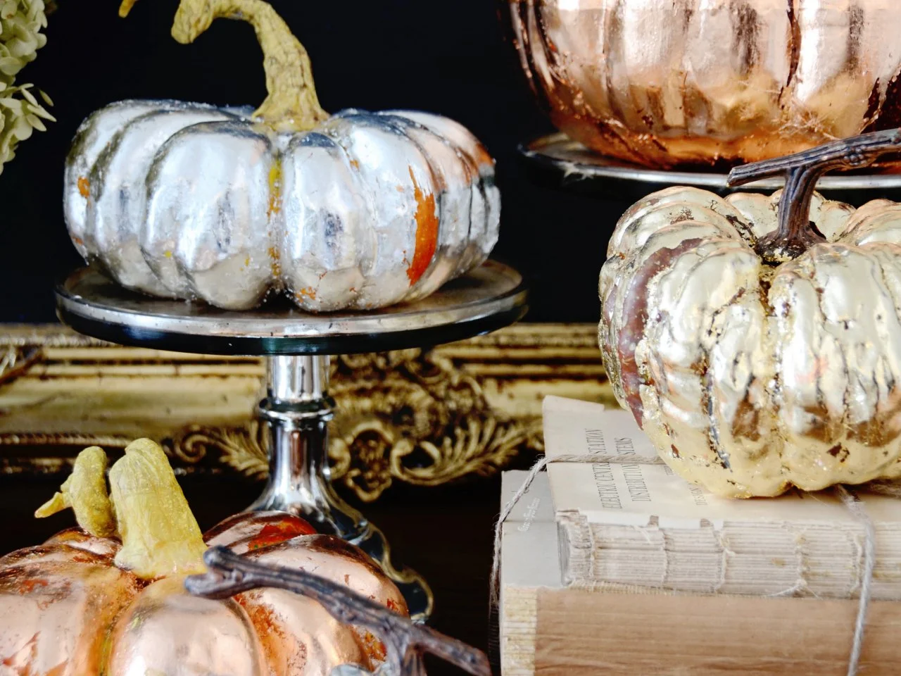 Make Metallic Copper, Gold and Silver Pumpkins for a Chic Fall Display | HGTV