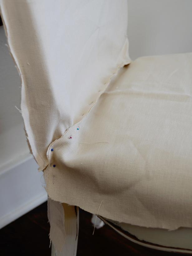 Custom Dining Chair Slipcover, Canvas Slipcovers For Dining Chairs