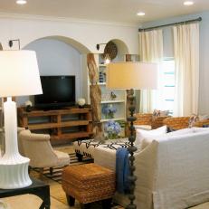 Neutral Eclectic Living Room