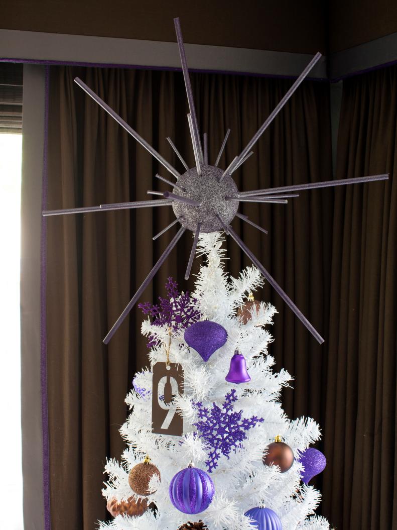 White and Purple Christmas Tree 