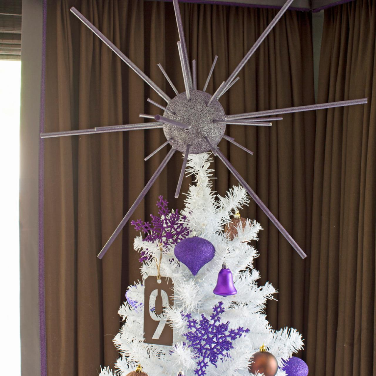 Black Starburst Tree Topper