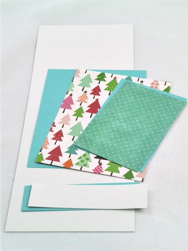 Cut cardstock in varying sizes. 