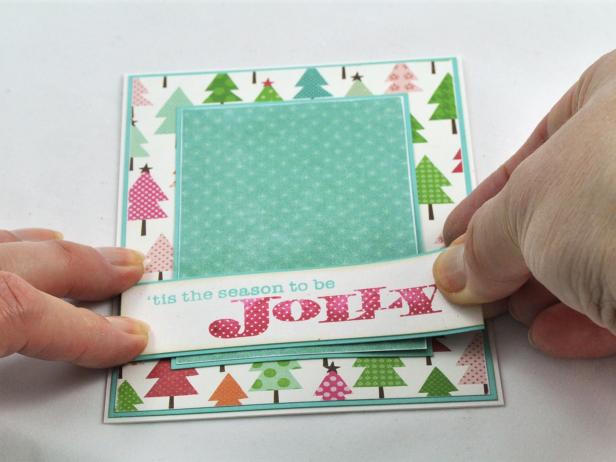 Glue elements to the card.
