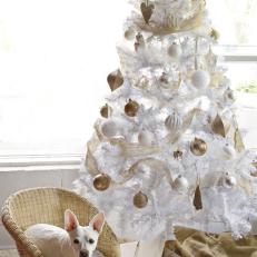 Parchment and White Christmas Tree