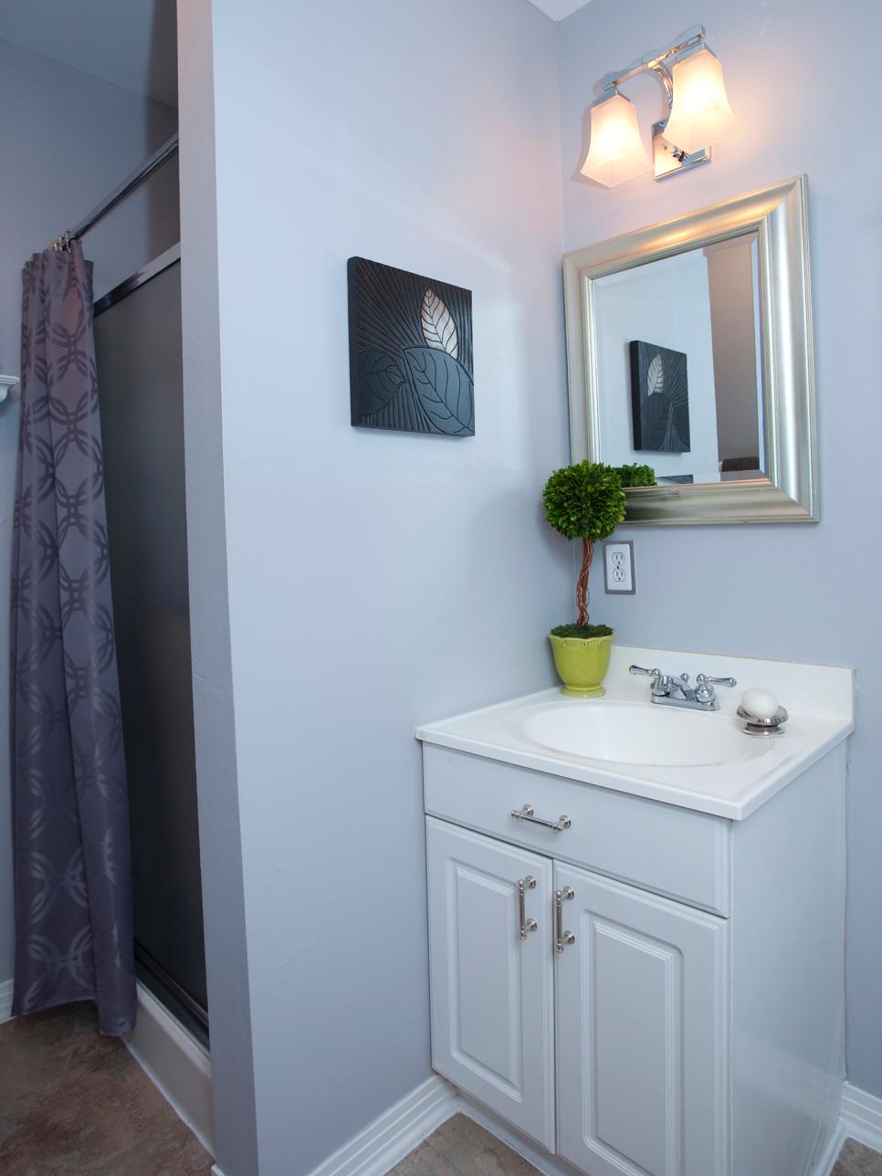 Neutral, Contemporary Bathroom With Stand-Up Shower | HGTV